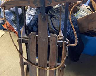 Vintage Wood Sled