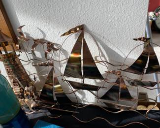 Metal Sailboat Wall Art