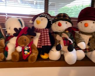 Stuffed Animal Snowmen