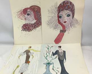 Watercolor Fashion Sketch