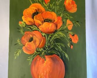 Poppies on Canvas by ELK