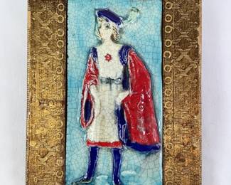 Framed Italian Ceramic Tile