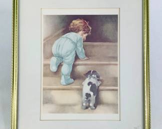 "Nitey Nite" Lithograph by Bessie Pease Gutmann