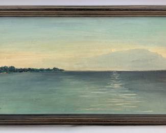 Ocean/Island Oil Painting by Glenn Simpson