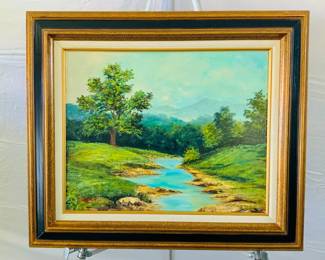 Mountain Stream by C. Robbins Painting