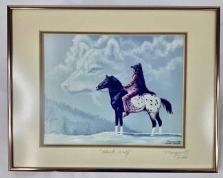 Black Wolf by Marguerite Fields