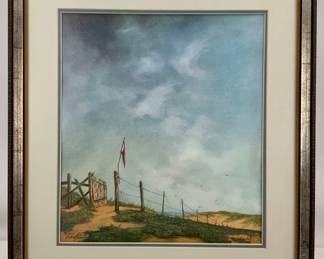 "Open Gate and No Wind" Lithograph by Ted Sizemore