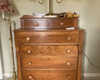 Antique Chest of Drawers with two Glove Drawers       46" Tall x 38" wide x 18.5" deep.  Available for Pre-Sell