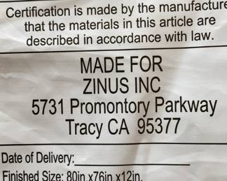 New Never Slept on King Size Mattress. Is Available for Pre-Sell! 12" deep x 81" x 75"