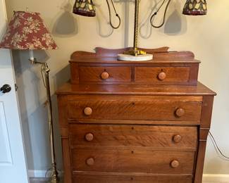 Antique Chest of Drawers with two Glove Drawers       46" Tall x 38" wide x 18.5" deep.  Available for Pre-Sell
