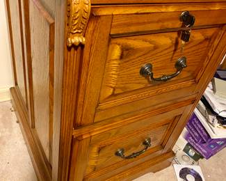 Beautiful Wood Office File Cabinet 