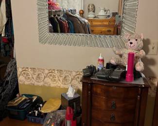 Beautiful mirror and jewelry chest.