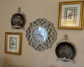 More wall decor - love those plates!