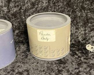 Swarovski Silver Crystal Panda, Clam