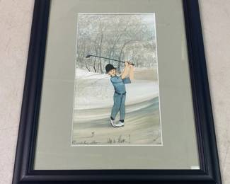 P. Buckley Moss Print Long Shot Signed