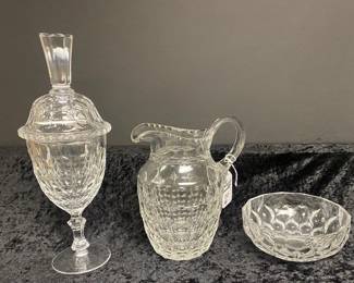 Bleikristall Crystal Pitcher, Candy Dishes