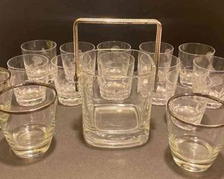 Light Music Luigi Bormioli Ice Bucket And Crystal Rose Glasses