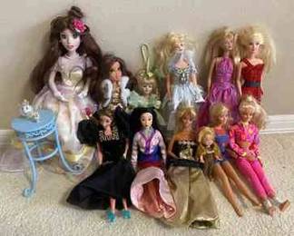 Mulan And Belle And More Barbies Belle Porcelain Doll