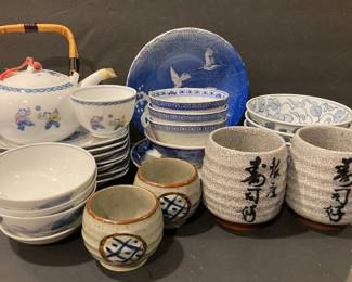 Blue And White Asian Dishes