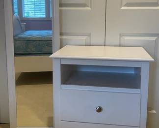 Nightstand And Over The Door Mirror