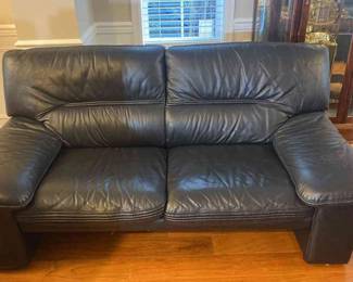 Black Leather Loveseat