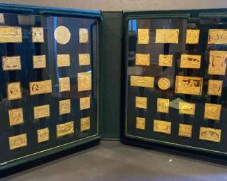 Gold On Silver Proofs Of Americas Greatest Stamps