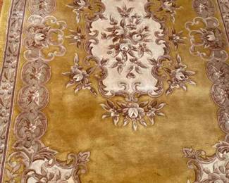 Gold Wool Area Rug