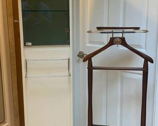 Tulli Zuccari Rotating Towel Storage Cabinet And Wooden Suit Rack