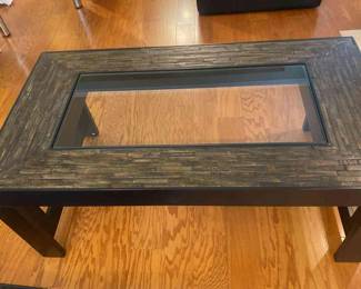 Wood And Glass Coffee Table