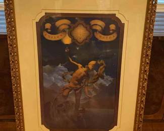 Prometheus By Maxfield Parrish Lithographic Print