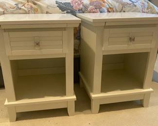 Pair Of White Nightstands