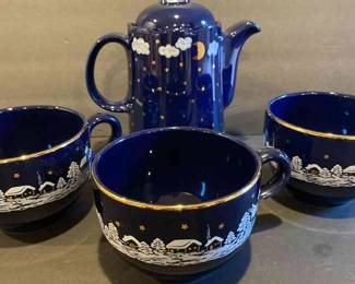 Waechtersbach German Teapot And Large Cups