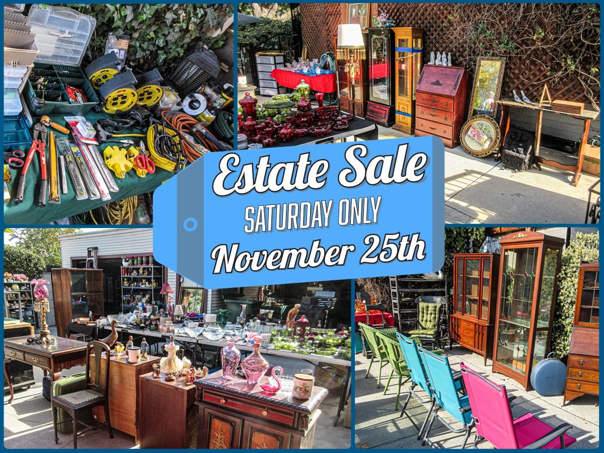 Estate Sale in Ceres by Treasures to Find starts on 11/25/2023