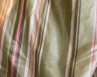 Custom silk weighted and lined drapery panels 