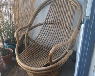 I love these vintage bamboo chairs- looking for their next owner!