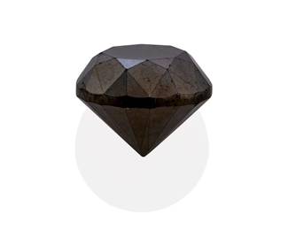 145
An Unmounted Black Diamond
The round brilliant-cut diamond measures 9.36 x 9.31 x 7.32 mm and weighs 4.54 carats.
Estimate: $800 - $1,200
