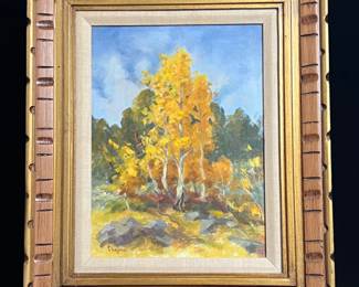 Original painting of aspen trees by Chapman