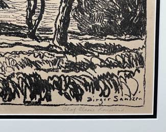 Original signed print by Birger Sandzen