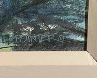 Ed Pointer Kansas regionalist, Wichita resident original painting