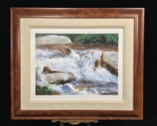 Ed Pointer Kansas regionalist, Wichita resident original painting