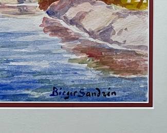 Original signed watercolor painting by Birger Sandzen