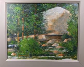 Ed Pointer Kansas regionalist, Wichita resident original painting