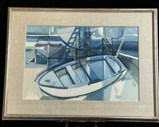 Early Ed Pointer Kansas regionalist, Wichita resident original painting