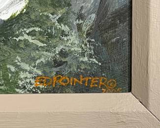 Ed Pointer Kansas regionalist, Wichita resident original painting