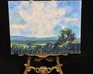 Ed Pointer Kansas regionalist, Wichita resident original painting