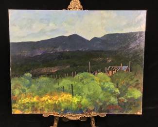 Ed Pointer Kansas regionalist, Wichita resident original painting