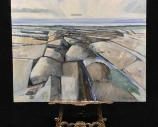 Ed Pointer Kansas regionalist, Wichita resident original painting