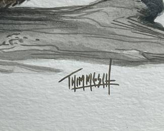 Detail: Thimmesch Original Waterfowl Ducks Painting By Listed Artist