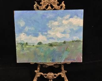 Ed Pointer Kansas regionalist, Wichita resident original painting