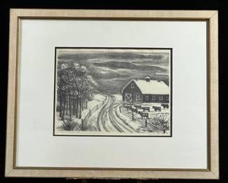 Signe Larson Swedish printmaker of the prairie influence